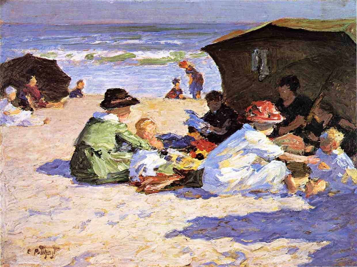 Edward Henry Potthast A Day at the Seashore